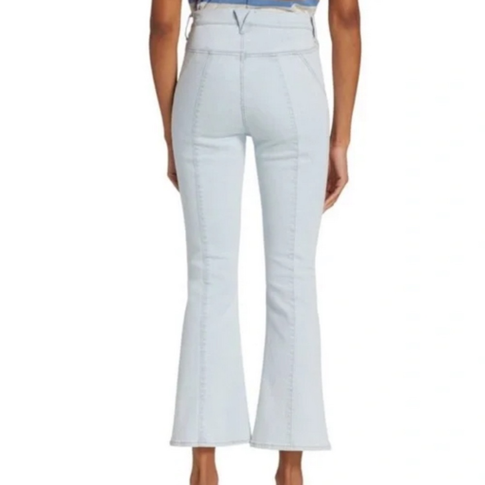 Veronica Beard Carson High Rise Flare Ankle Jeans Light Wash Aspen Size 28 - Picture 2 of 7